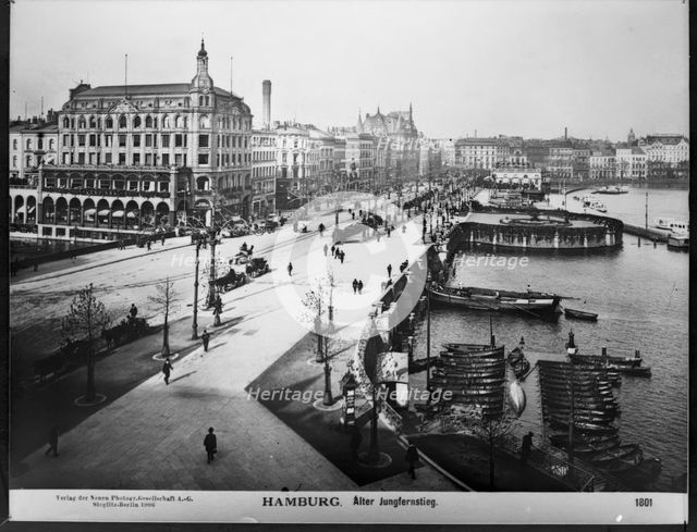 Hamburg . Alter Jungfernstieg, 1906. Creator: Unknown.
