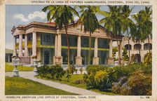 Hamburg American Line Office at Cristobal, Canal Zone, c1920s