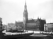 Hamburg Rathaus, 1904. Creator: Unknown