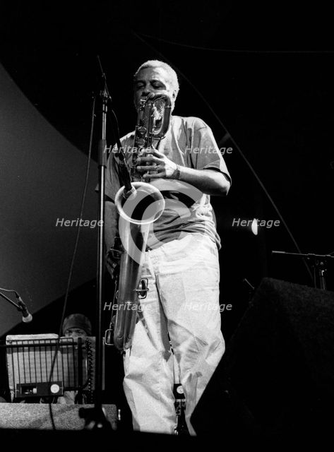 Hamiet Bluiett, Brecon Jazz Festival, Powys, Wales, August 1999. Artist: Brian O'Connor.