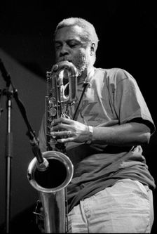 Hamiet Bluiett, Brecon Jazz Festival, Powys, Wales, August 1999. Artist: Brian O'Connor