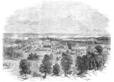 Hamilton, Canada West, from the Mountain, 1856. Creator: Unknown