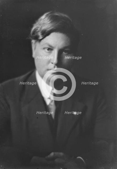 Hamilton, Clayton, Mr., portrait photograph, 1917 Sept. 20. Creator: Arnold Genthe.