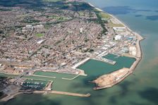 Hamilton Dock, Waveney Dock and the outer harbour at Lowestoft, Suffolk, 2019. Creator: Historic England