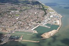 Hamilton Dock, Waveney Dock and the outer harbour at Lowestoft, Suffolk, 2019. Creator: Historic England