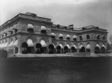 Hamilton Rice home, Newport, Rhode Island, exterior view, between 1917 and 1927. Creator: Frances Benjamin Johnston