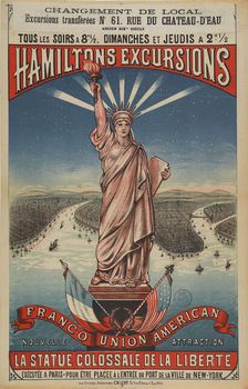 Hamiltons Excursions: La statue colossale de la Liberté, 1880s. Creator: Anonymous