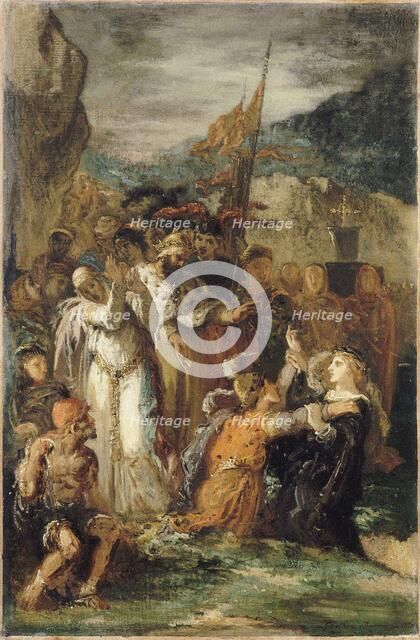 Hamlet, 1850. Creator: Moreau, Gustave (1826-1898).