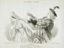 Hamlet, 1851. Creator: Honore Daumier