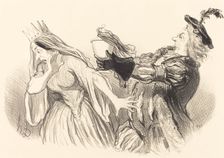 Hamlet, 1851. Creator: Honore Daumier