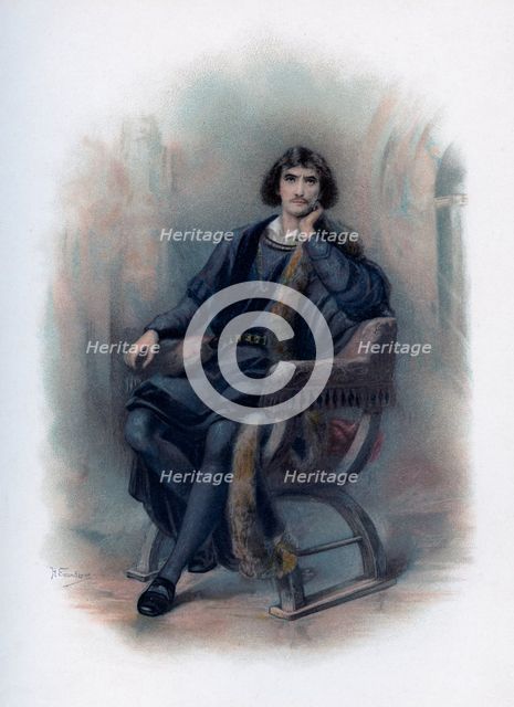 'Hamlet', 1891.Artist: H Saunders