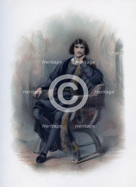 'Hamlet', 1891.Artist: H Saunders