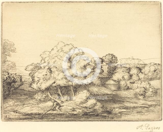 Hamlet near the Lake (Le hameau pres du lac). Creator: Alphonse Legros.