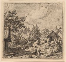 Hamlet on Mountainous Ground, probably c. 1645/1656. Creator: Allart van Everdingen