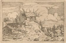 Hamlet on a Hill, probably c. 1645/1656. Creator: Allart van Everdingen