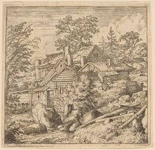 Hamlet on a Mountain Side, probably c. 1645/1656. Creator: Allart van Everdingen
