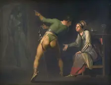 Hamlet and his Mother, Episode from Shakspeare's Hamlet, 1776-1779. Creator: Nicolai Abraham Abildgaard