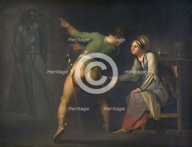 Hamlet and his Mother, Episode from Shakspeare's Hamlet, 1776-1779. Creator: Nicolai Abraham Abildgaard.