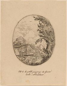 Hamlet between the Trees, probably c. 1645/1656. Creator: Allart van Everdingen