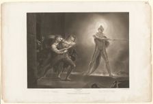 Hamlet, Horatio, Marcellus and the Ghost, 1796. Creator: Robert Thew