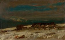 Hamlet in a Winter Landscape, 1890-1900. Creator: Ladislav Mednyanszky