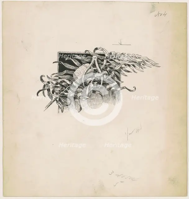 Hammer and Compass, 1890-1891. Creator: James Henry Moser.