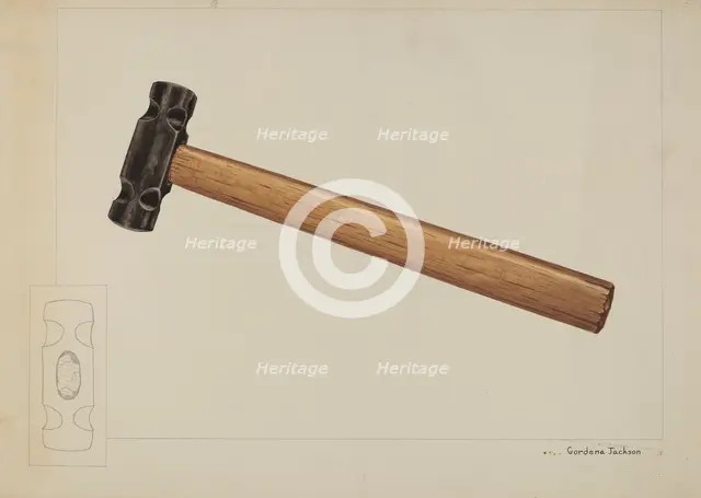 Hammer, c. 1937. Creator: Gordena Jackson.