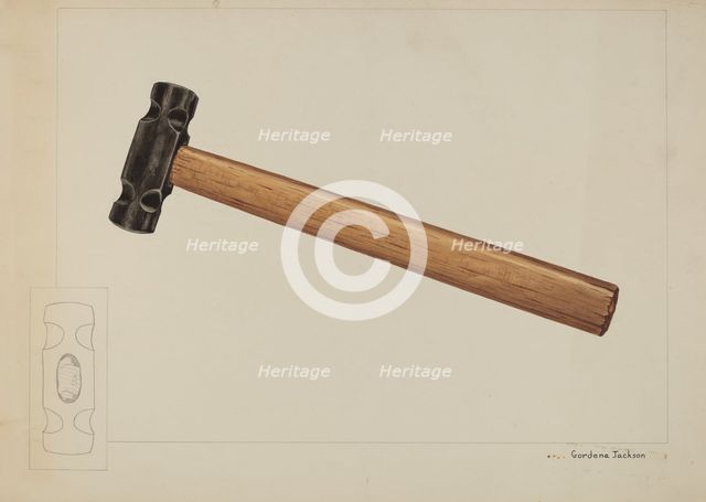 Hammer, c. 1937. Creator: Gordena Jackson.
