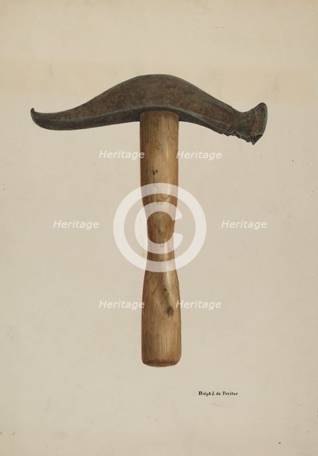 Hammer, c. 1939. Creator: R.J. De Freitas.