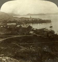 Hammerfest. The world's northernmost town - no sunset from May 13 to July 29, Norway c1905. Creator: Unknown