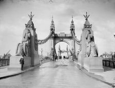 Hammersmith Bridge, Hammersmith, London, c1887-1905. Artist: Henry Taunt