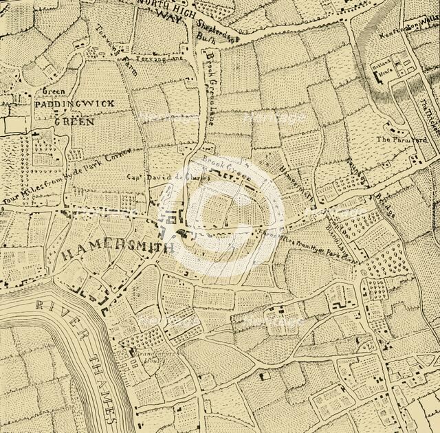 'Hammersmith in 1746', (c1878). Creator: Unknown.