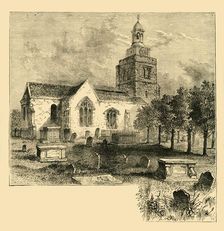 Hammersmith Parish Church, in 1820 (c1878). Creator: Unknown