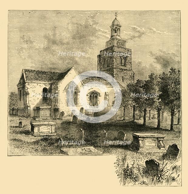 'Hammersmith Parish Church, in 1820', (c1878). Creator: Unknown.