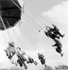 Hampstead Funfair, Camden, London, 1954. Creator: Henry Grant
