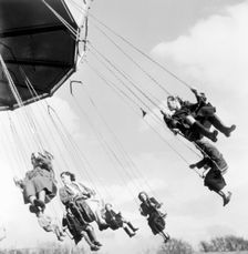 Hampstead Funfair, Camden, London, 1954. Creator: Henry Grant
