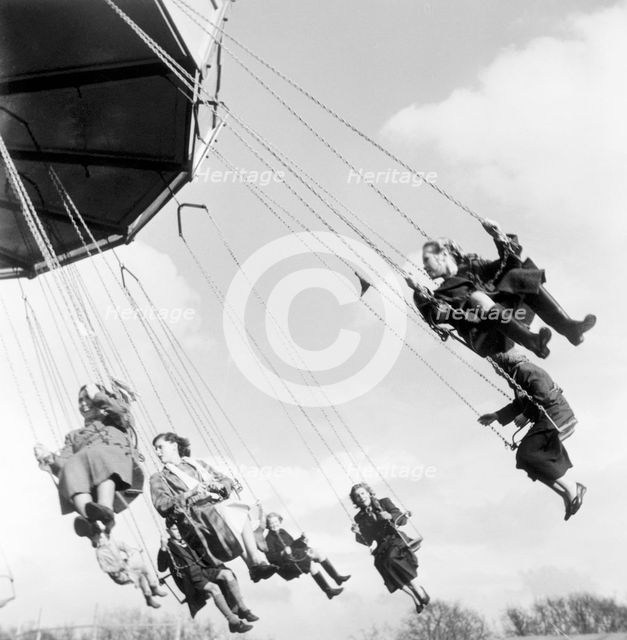 Hampstead Funfair, Camden, London, 1954. Creator: Henry Grant.