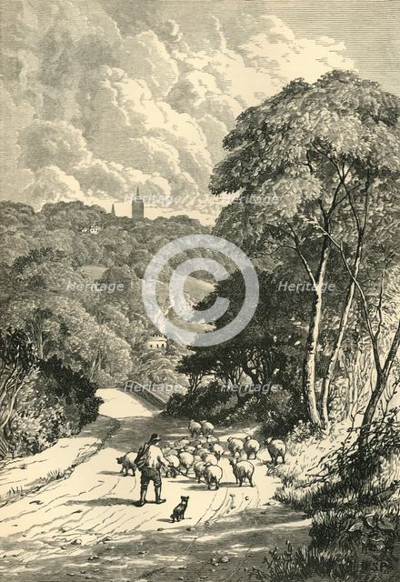 'Hampstead, from the Kilburn Road', c1876. Creator: Unknown.