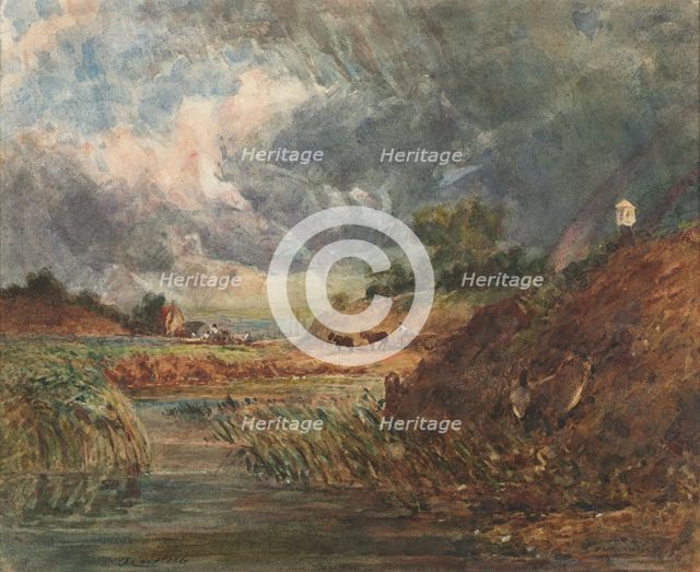 Hampstead Heath, 1800s. Creator: John Constable (British, 1776-1837), imitator of.