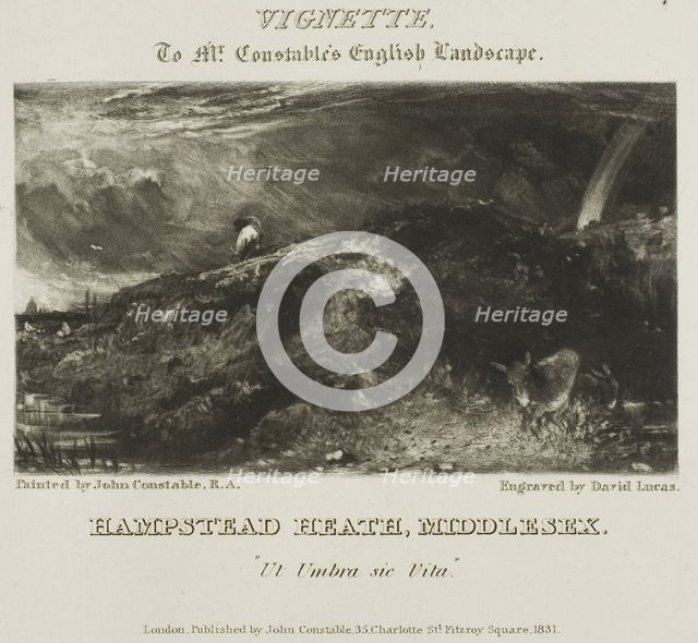 Hampstead Heath, Middlesex, n.d. Creator: David Lucas.