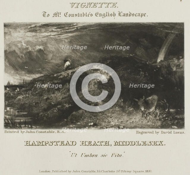 Hampstead Heath, Middlesex, n.d. Creator: David Lucas.