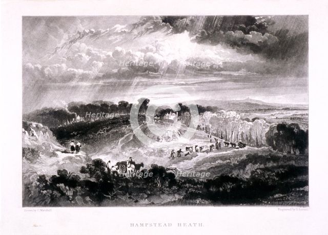 Hampstead Heath, Hampstead, London, 1832. Artist: David Lucas