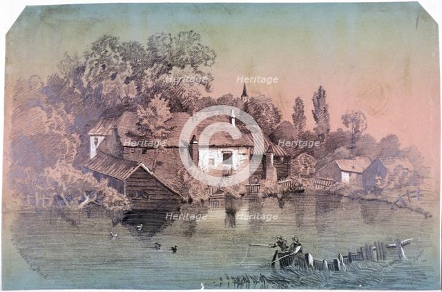 Hampstead Heath, Hampstead, London, c1850. Artist: F Hodges