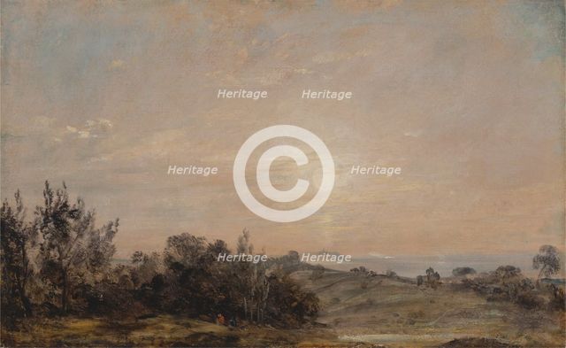 Hampstead Heath looking towards Harrow, 1821 to 1822. Creator: John Constable.