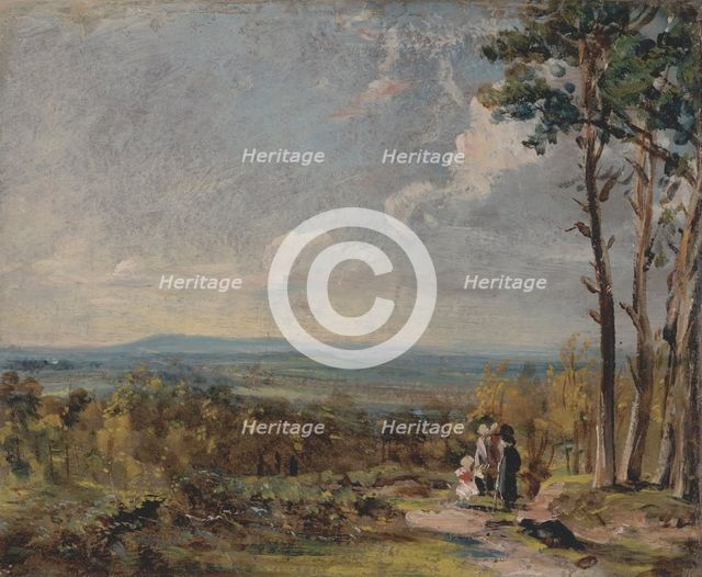 Hampstead Heath Looking Towards Harrow, 1821. Creator: John Constable.