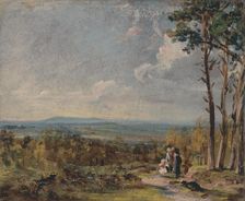 Hampstead Heath Looking Towards Harrow, 1821. Creator: John Constable