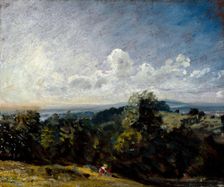 Hampstead Heath looking towards Harrow (I), 1821. Creator: John Constable