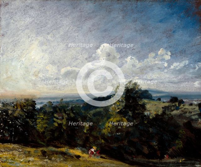 Hampstead Heath looking towards Harrow (I), 1821. Creator: John Constable.