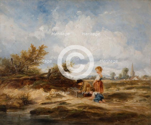 Hampstead Heath - The Bird Trap, 1845. Creator: William James Muller.