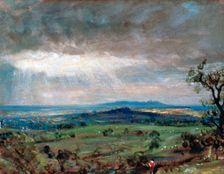 Hampstead Heath with Harrow in the Distance c1821. Artist: John Constable